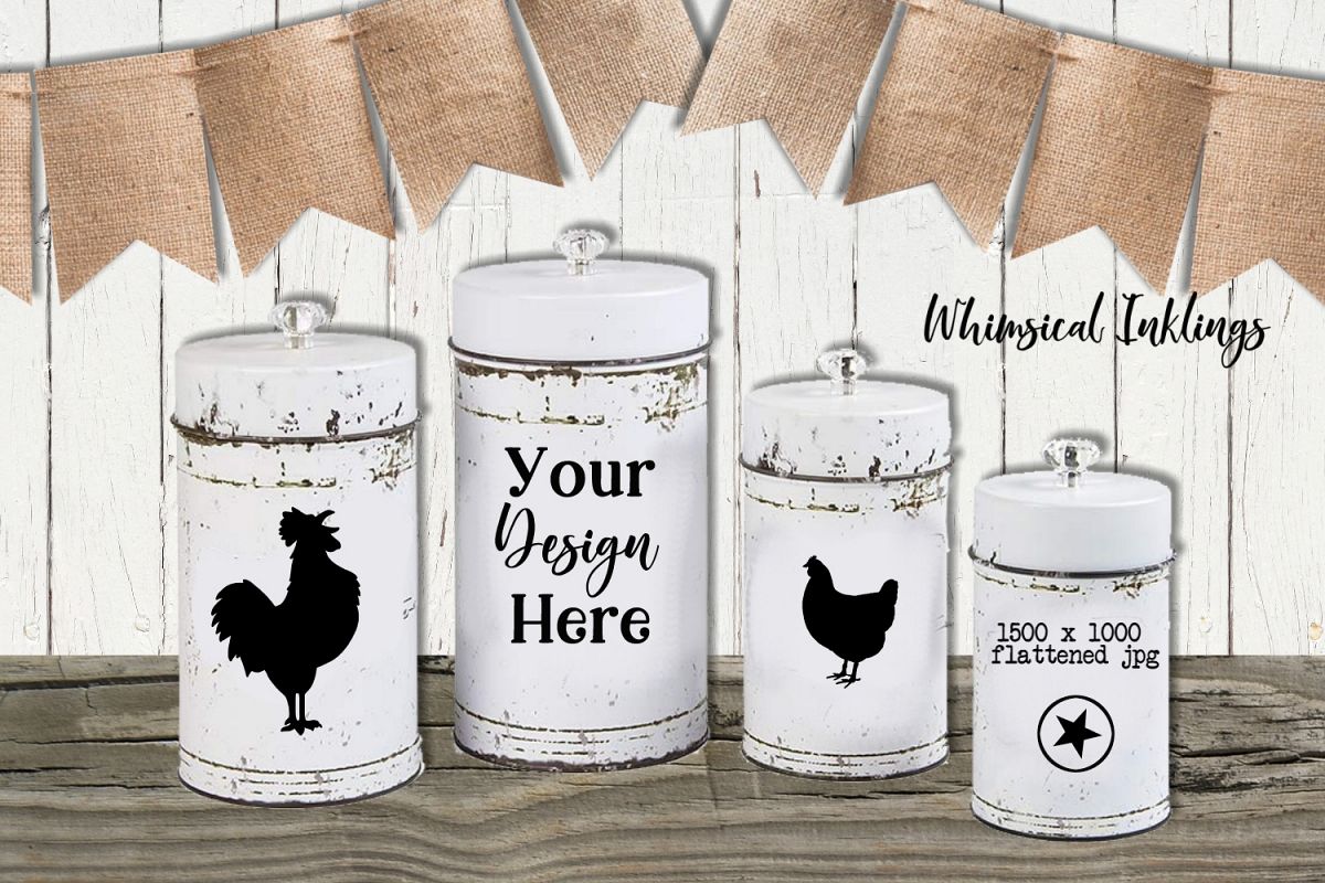 Farmhouse Canisters Mock Up example image 1