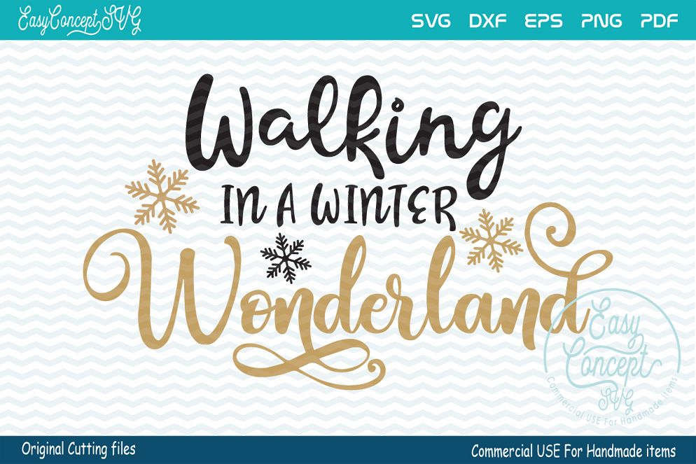 Download Walking In A Winter Wonderland (45729) | SVGs | Design Bundles