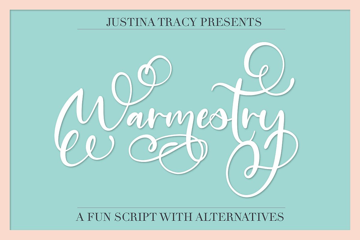 Warmestry - A Script With Swirls & Flourishes example image 1