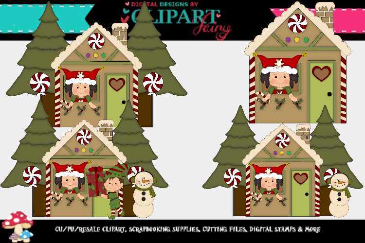 Christmas Elf Girl house 2 example image 1