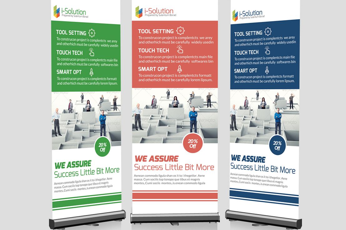 Business Problem Solution Roll Up Banners example image 1