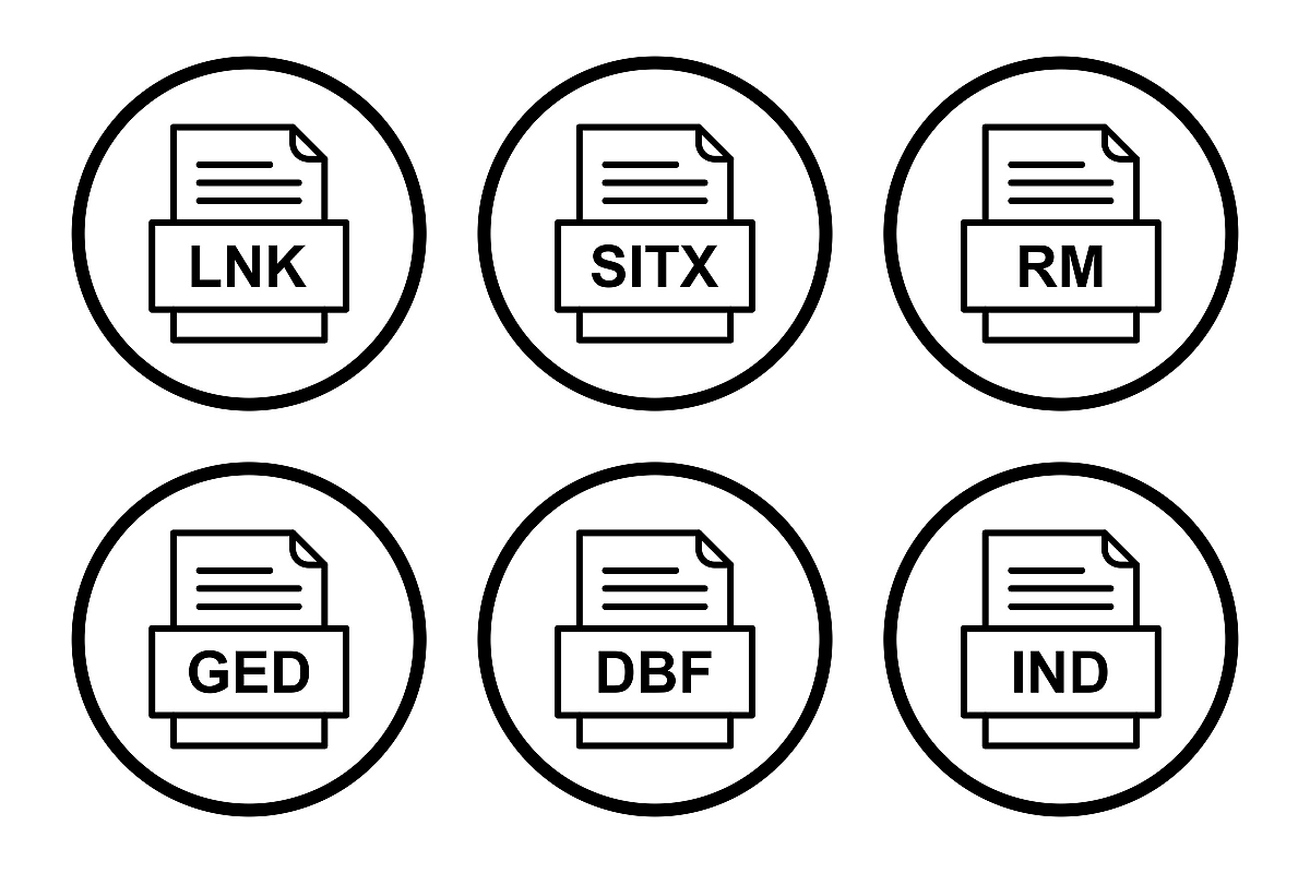 Set Of File Formats Icons example image 1