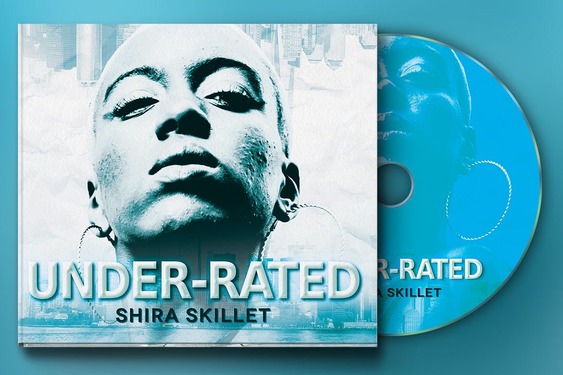Underrated 4 Panel Digipak CD Artwork Template example image 1