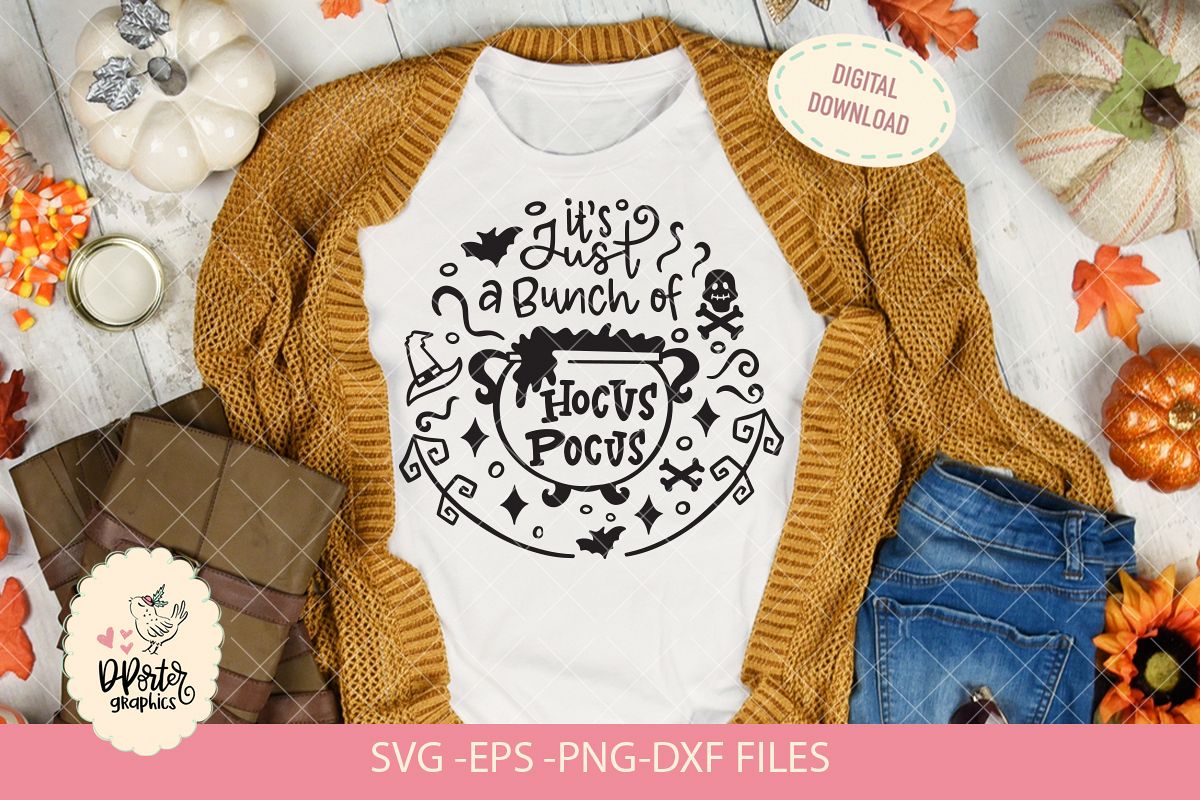 its just a bunch of hocus pocus, cameo cricut svg file example image 1