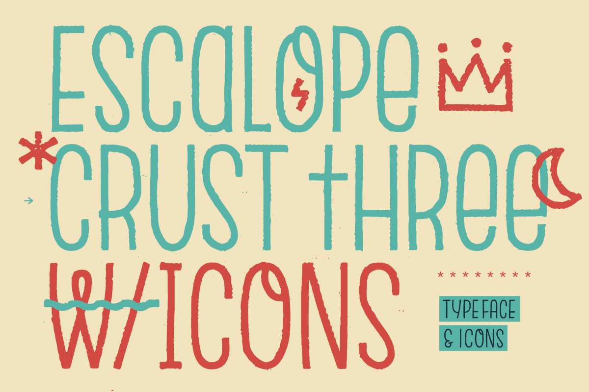 Escalope Crust Three + Icons example image 1