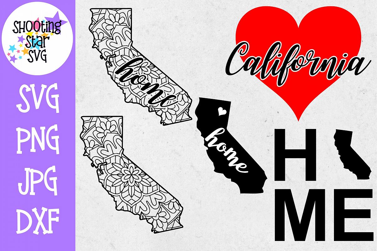 California US State SVG Decal Bundle - 50 States SVG example image 1