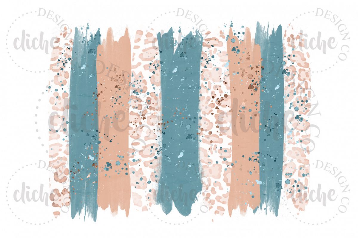 Fall Paint Stroke Sublimation Design Background example image 1