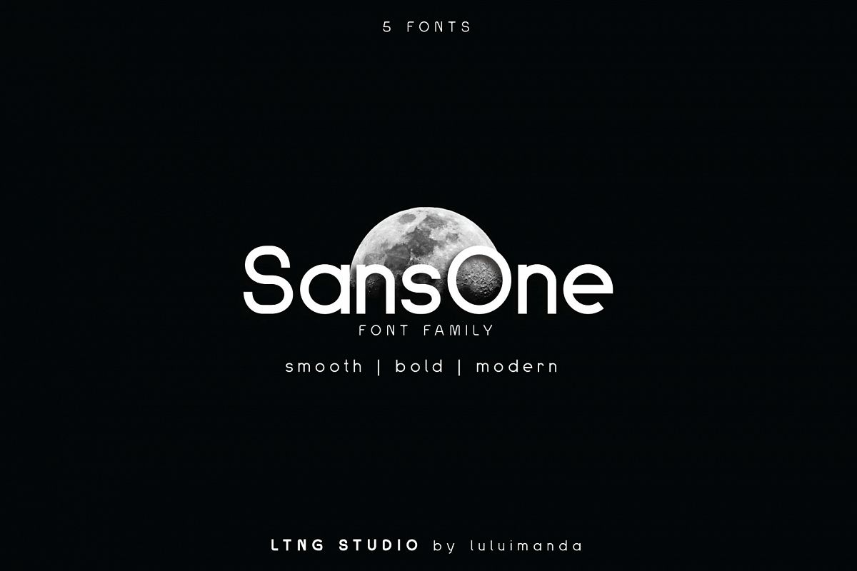 Sans One Font family example image 1