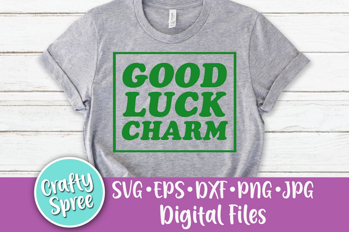 Good Luck Charm St Patricks SVG DXF Design File Sublimation example image 1