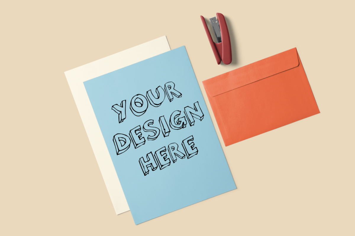 Stationery Branding Mockup Scene|2160X2160 example image 1