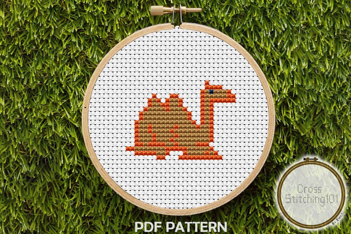 Camel Cross Stitch Pattern PDF example image 1