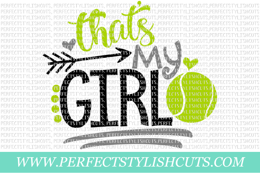 Tennis SVG - That's My Girl SVG, Tennis SVG, Tennis Mom SVG example image 1