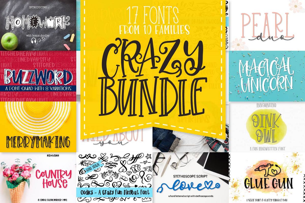 My Favorite Fonts - Crazy Good Deal! - 17 fonts! example image 1