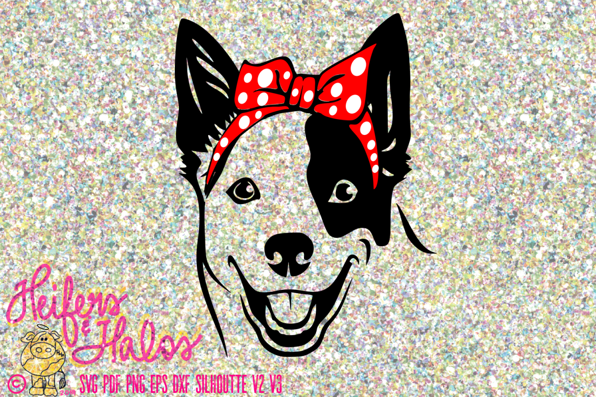 Blue Heeler with Bandana Bow example image 1