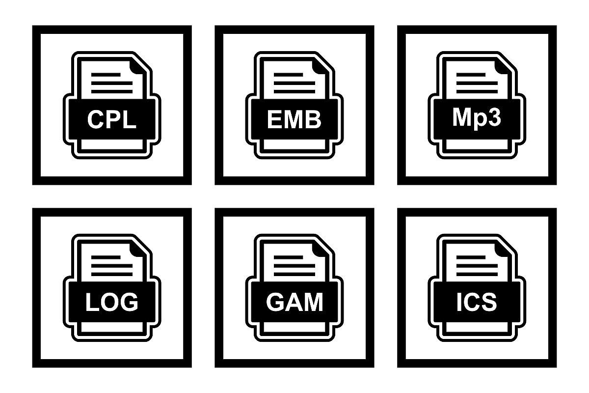 Set Of File Formats Icons example image 1