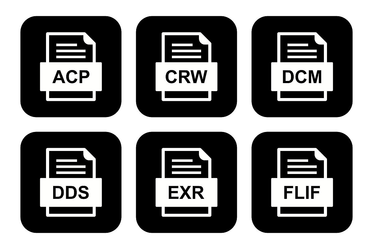 Set Of File Formats Icons example image 1
