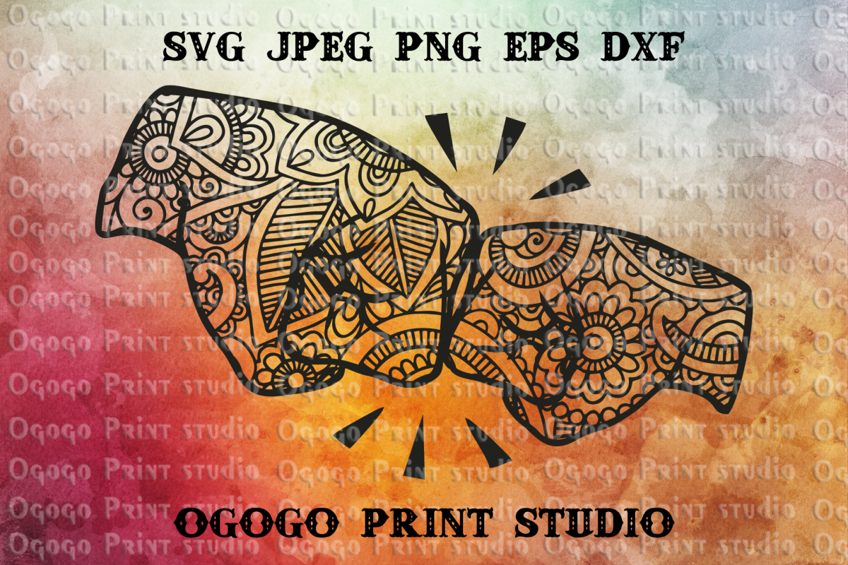 Best Friend Svg Fist Bump Svg Zentangle SVG Mandala svg Best Friend Svg Fist Bump Svg Zentangle SVG Mandala svg