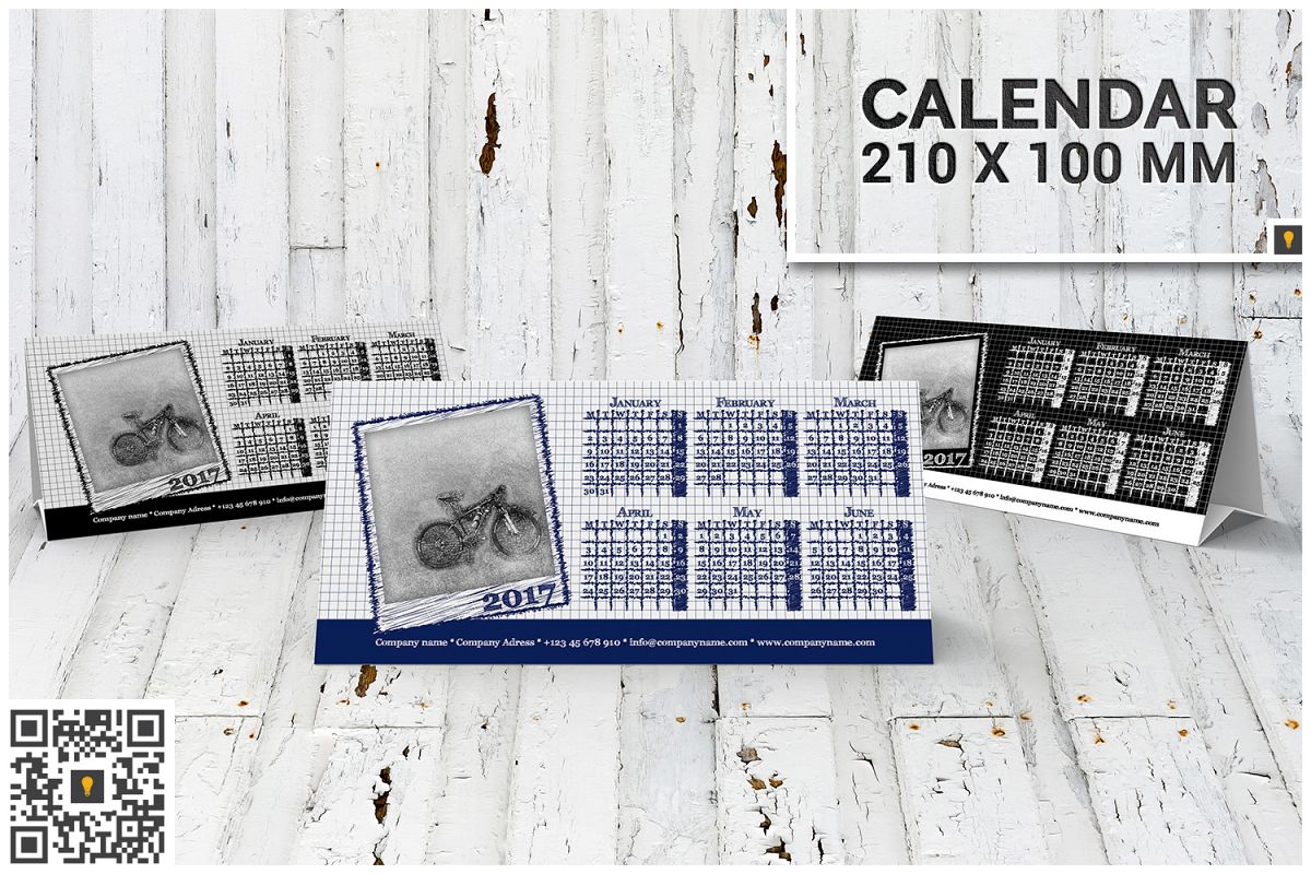 2017 Desktop Calendar example image 1