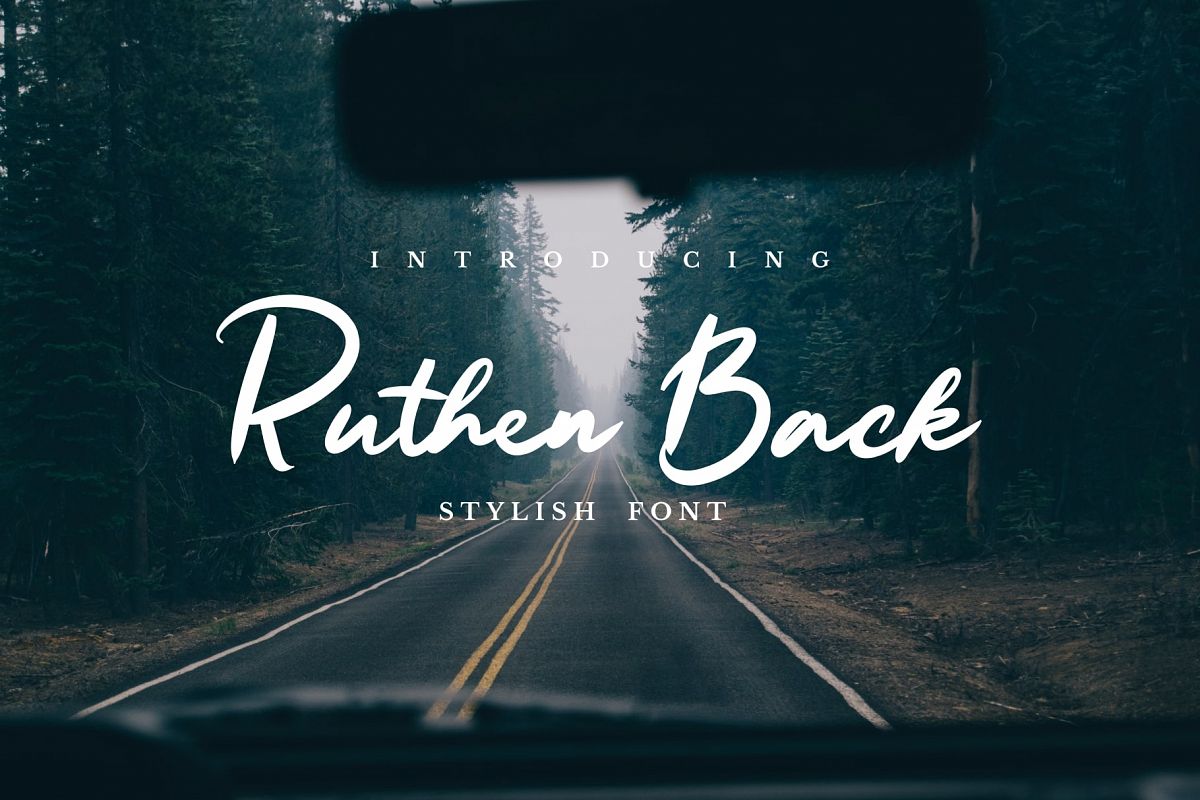 Ruthen Back - Stylish Font example image 1