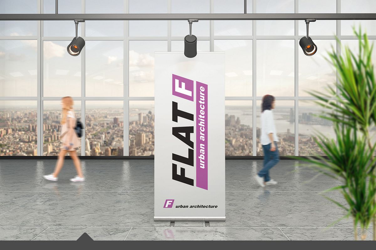 Roll Up Banner Mockups example image 1