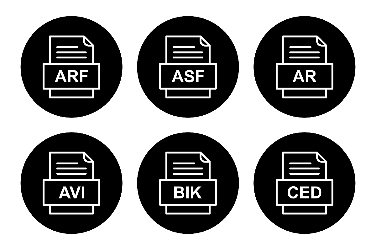 Set Of File Formats Icons example image 1