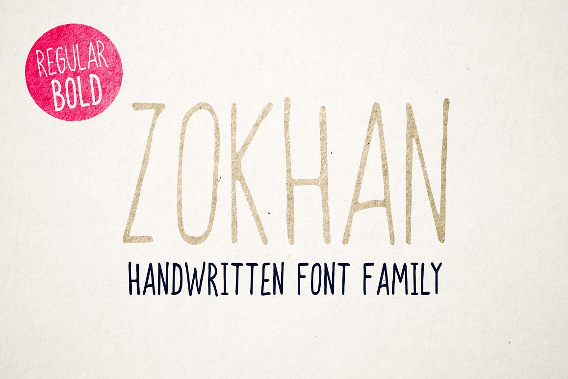 Zokhan - Font Family example image 1