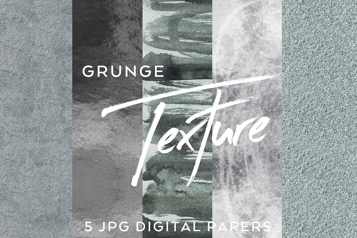 5 Mono Grunge Textures example image 1