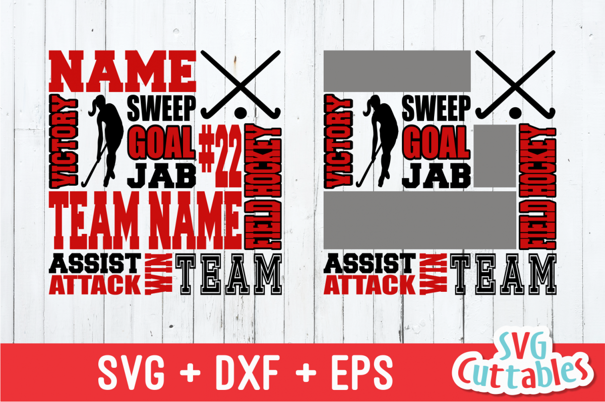 Download Field Hockey Subway Art | svg Cut File (52618) | Cut Files | Design Bundles