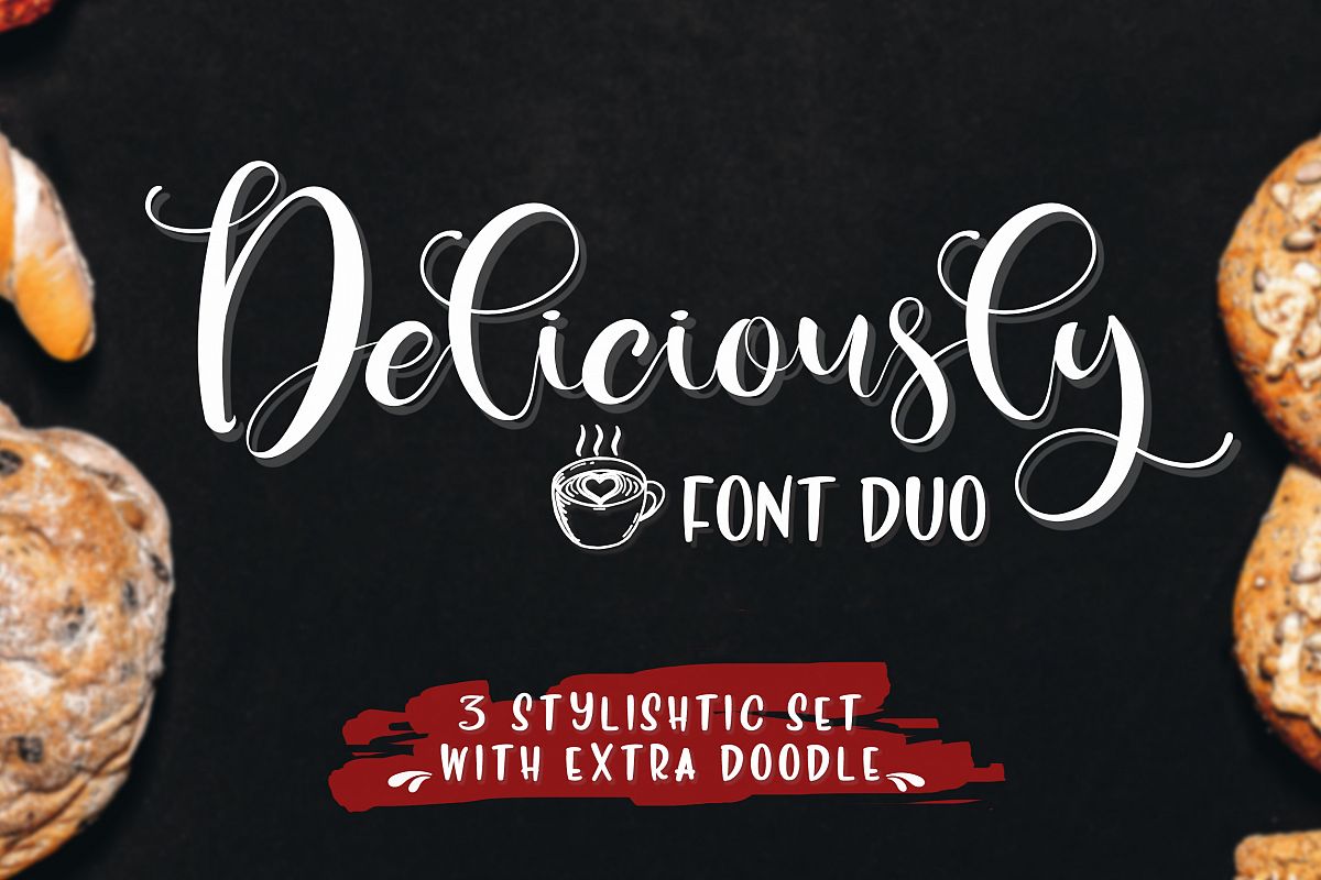 Deliciously Font Duo Extras example image 1