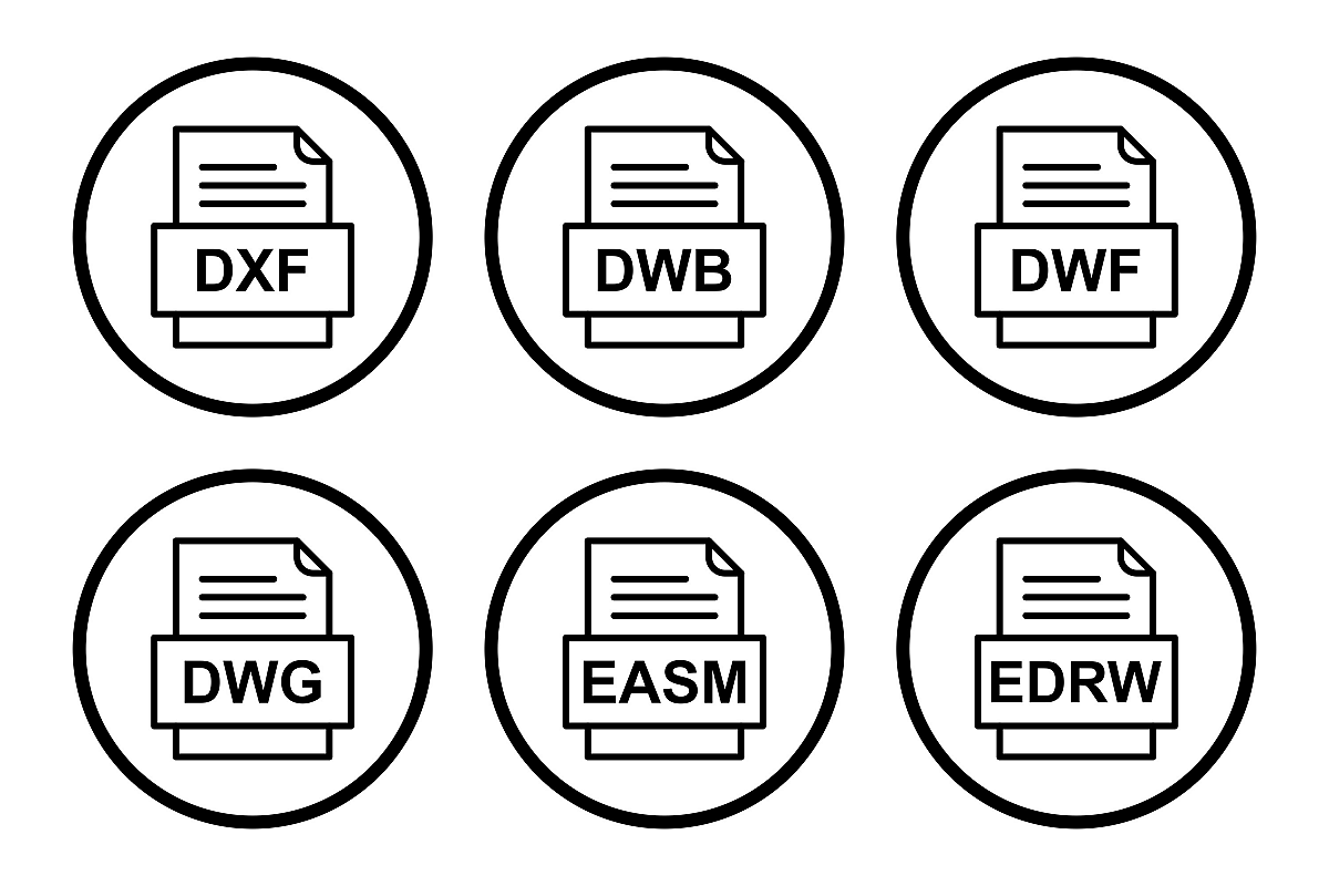 Set Of File Formats Icons example image 1