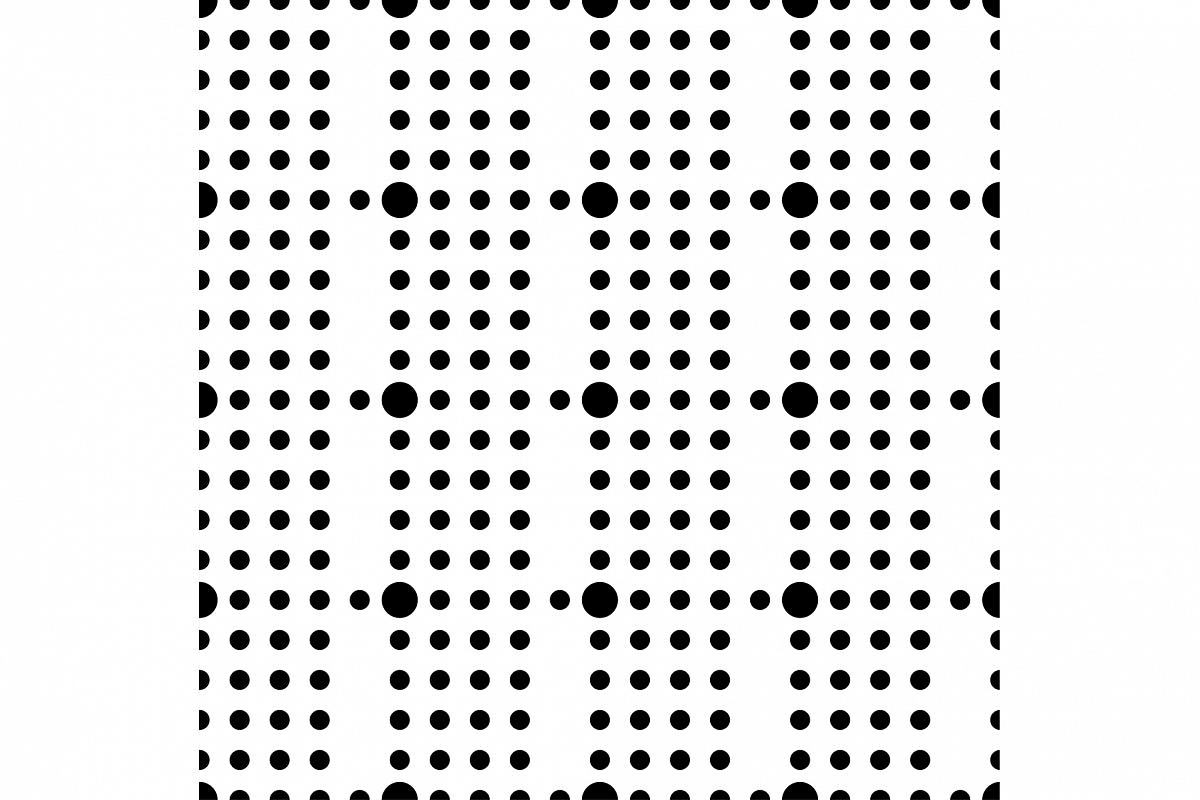 Seamless vector decorative background with polka dots. example image 1