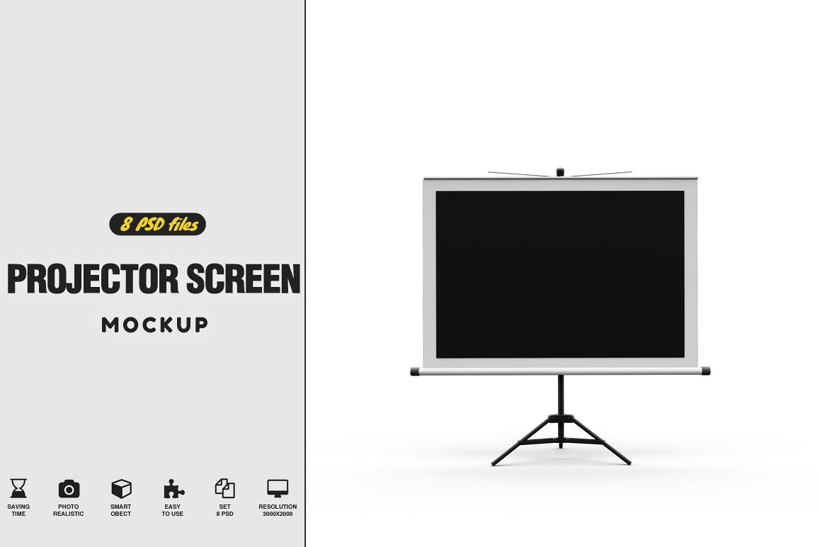 Projector Screen MockUp example image 1
