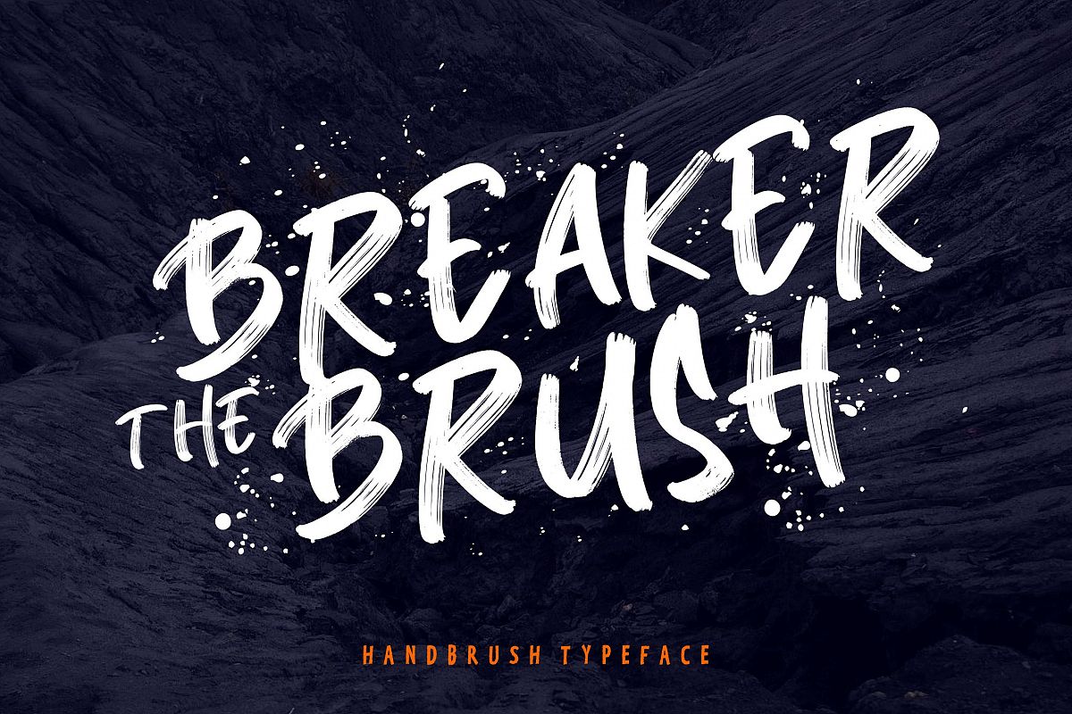 Breaker The Brush Typeface example image 1