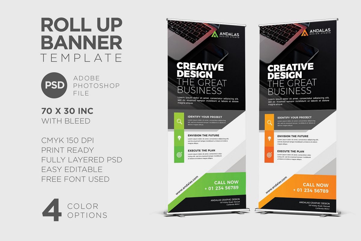 Roll Up Banner Template example image 1