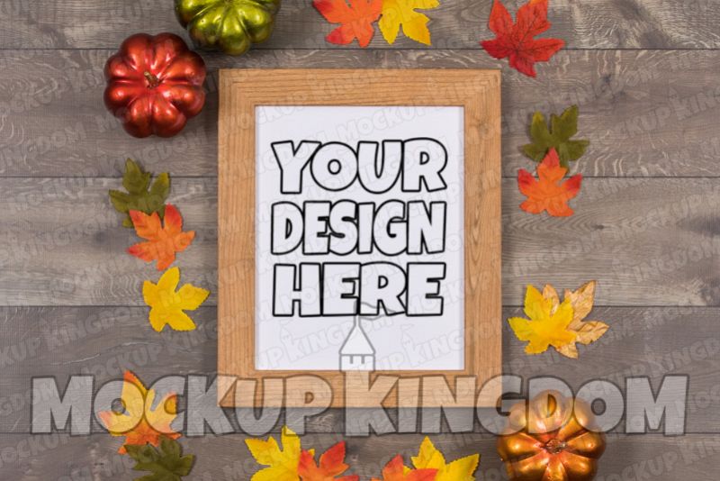 Picture Frame Mockup, Blank Frame Artwork, Canvas Mockup example image 1