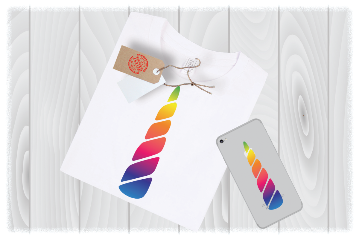 Colorful Unicorn Horn Svg Files for Cricut Designs example image 1