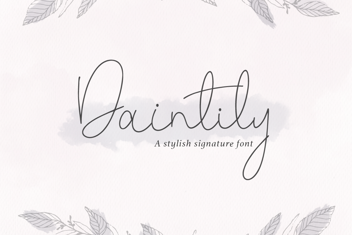Daintily script example image 1