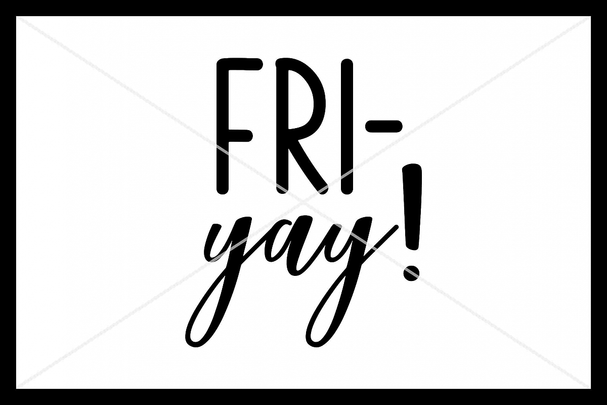 FRI-yay! SVG, Trick or Treat, Silhouette Cameo, Cricut, Cut example image 1
