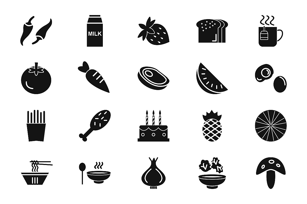 Set Of Food Icons example image 1