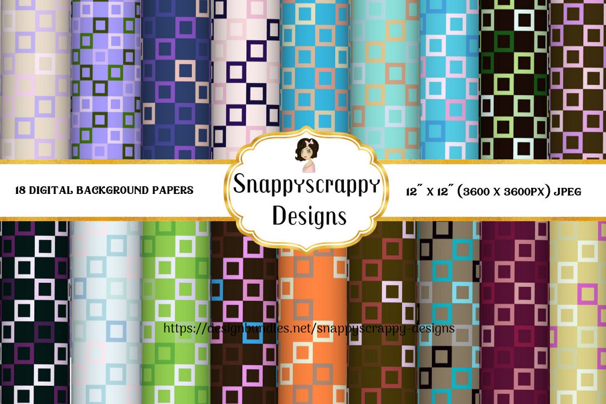 Geometric Background papers example image 1
