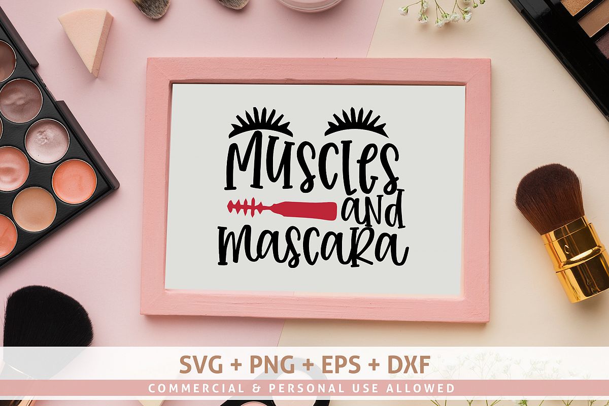 Muscles and mascara SVG Design example image 1