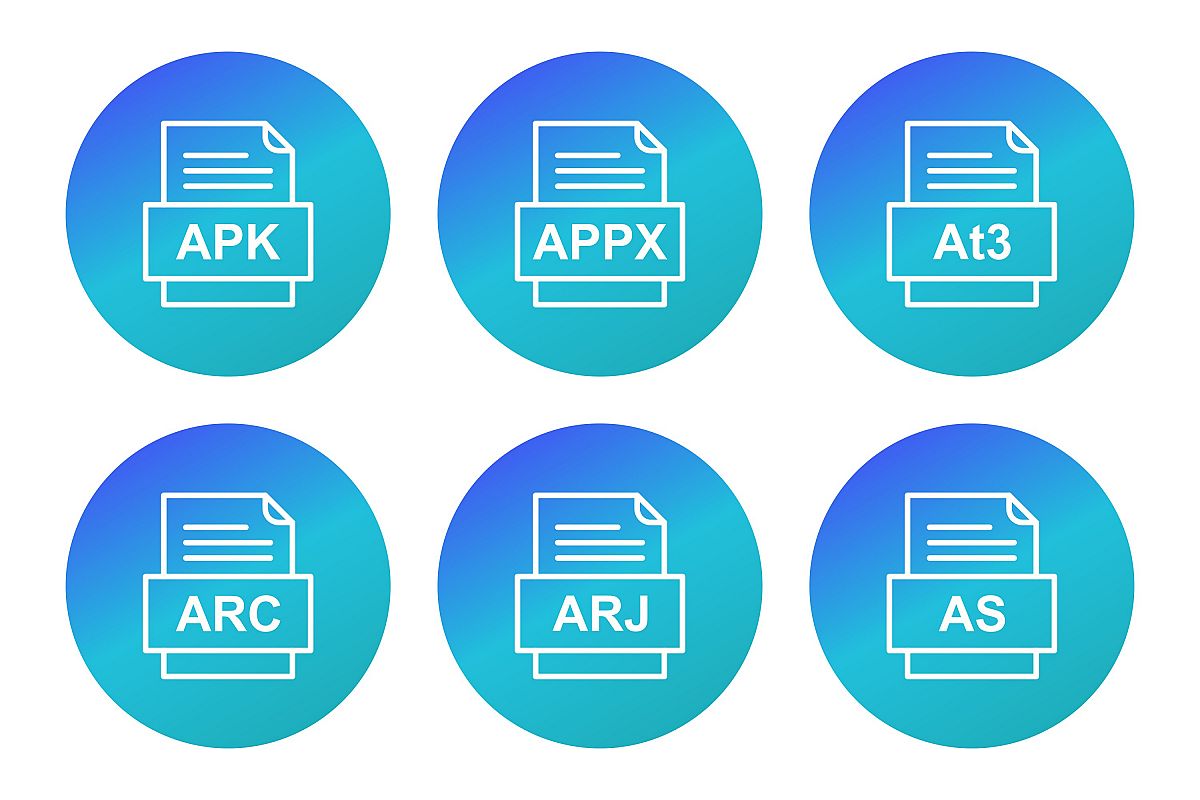 Set Of File Formats Icons example image 1