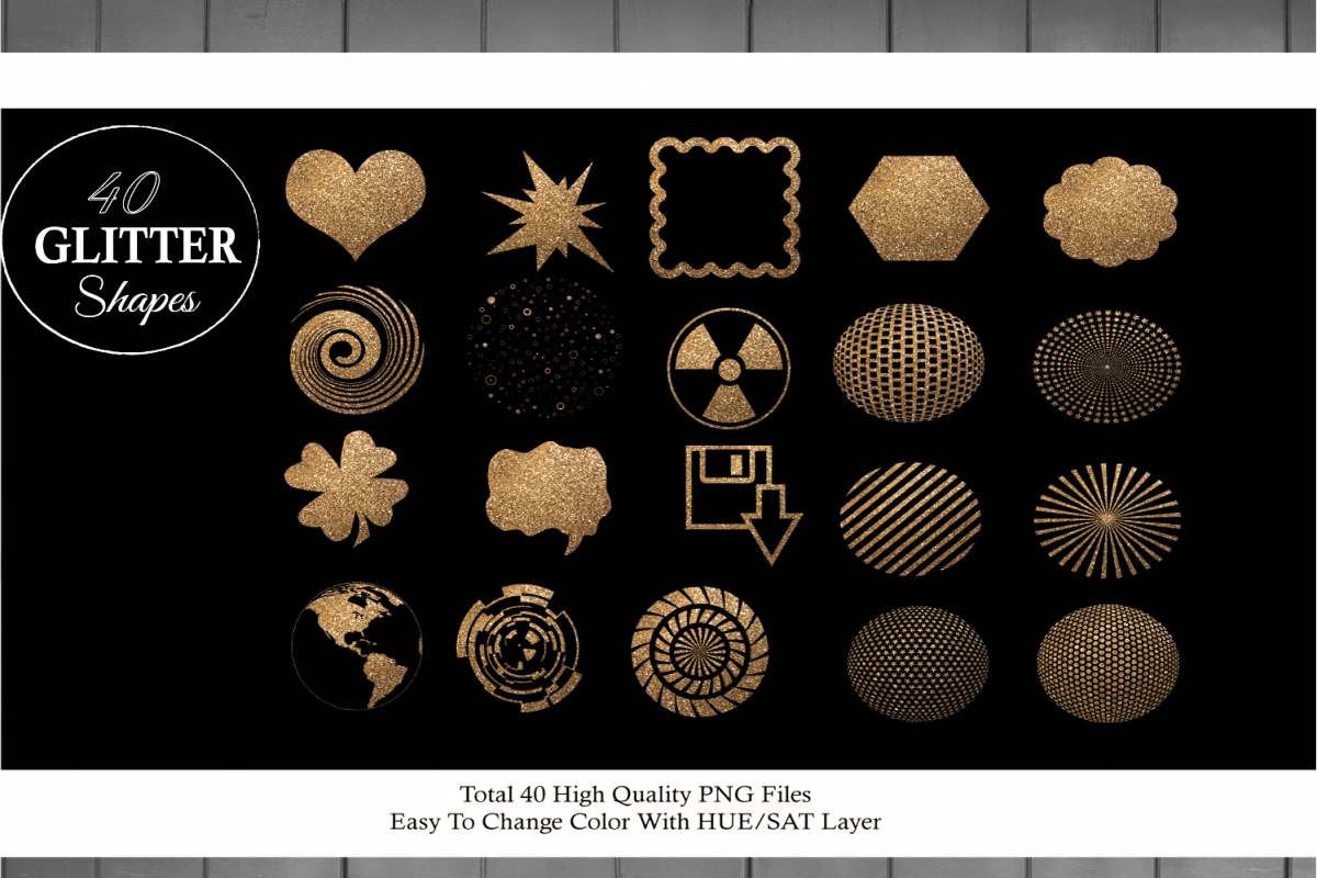 Glitter Shape example image 1