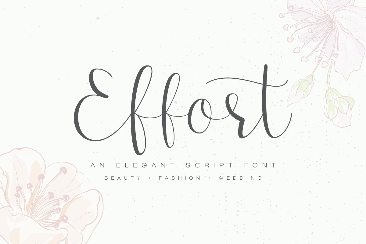 Effort Calligraphy Font example image 1