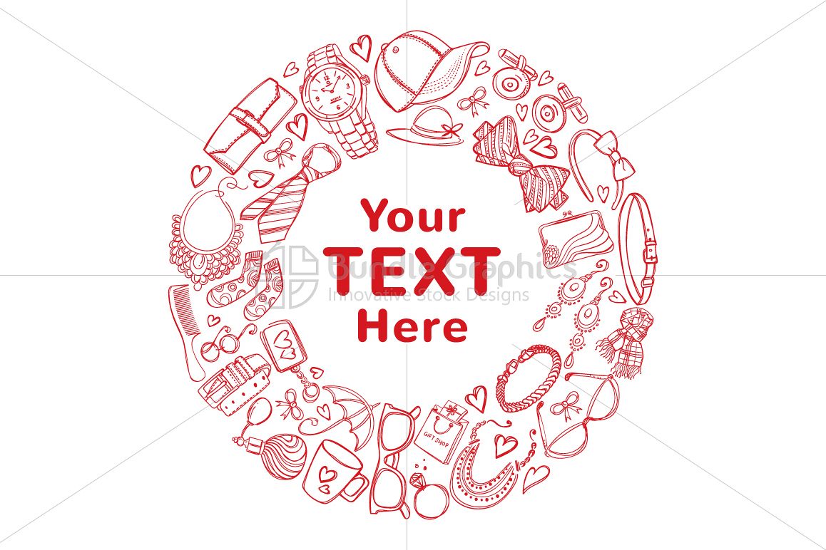 Accessories Store Icons Composition example image 1