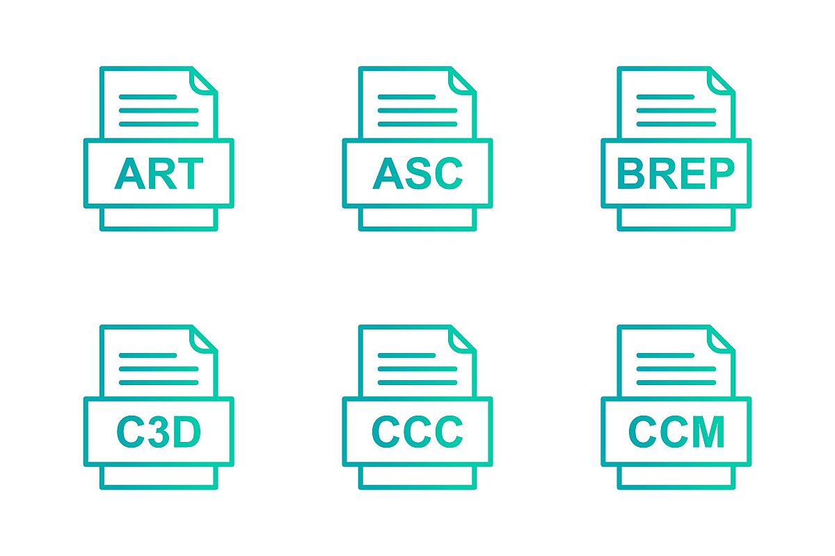 Set Of File Formats Icons example image 1