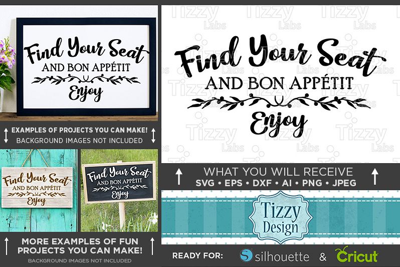Find Your Seat SVG Wedding Sign - Take Photos Wedding - 5509 example image 1