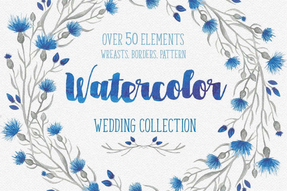 Blue flower _Wedding collection_ example image 1
