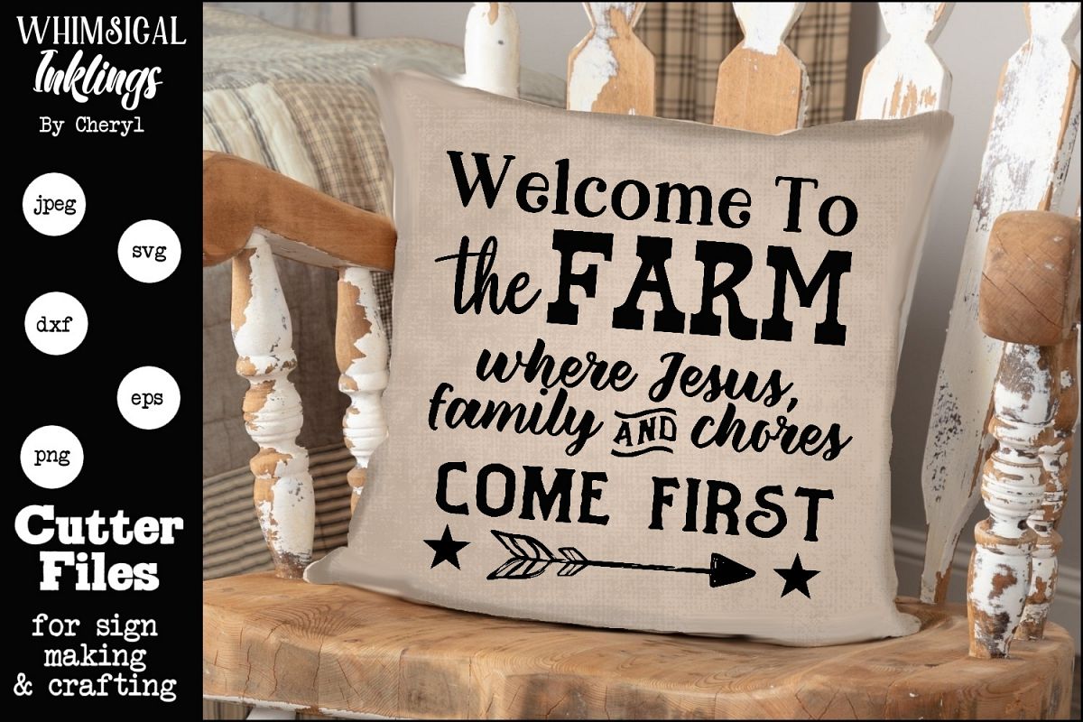 Jesus Family Chores-Farm SVG example image 1