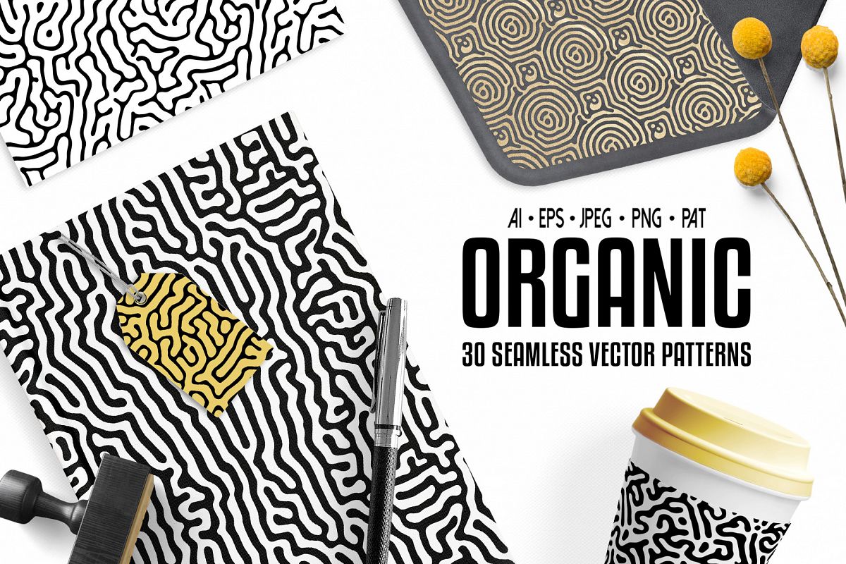 30 Abstract Seamless Vector Patterns example image 1